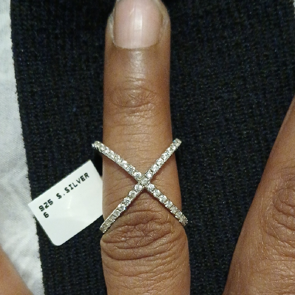 Sterling Silver Criss-Cross Ring